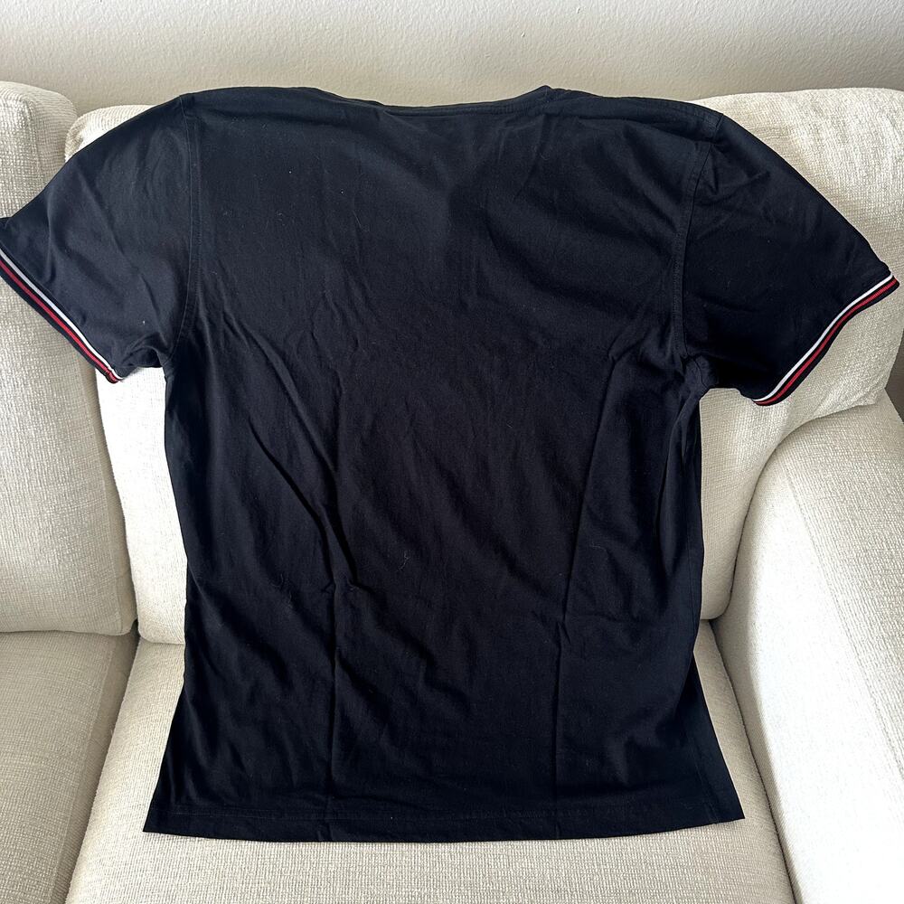 Psycho Bunny Men's Black Pima Cotton Short Sleeve Henley Shirt Size 5 / L EUC - Picture 6 of 8